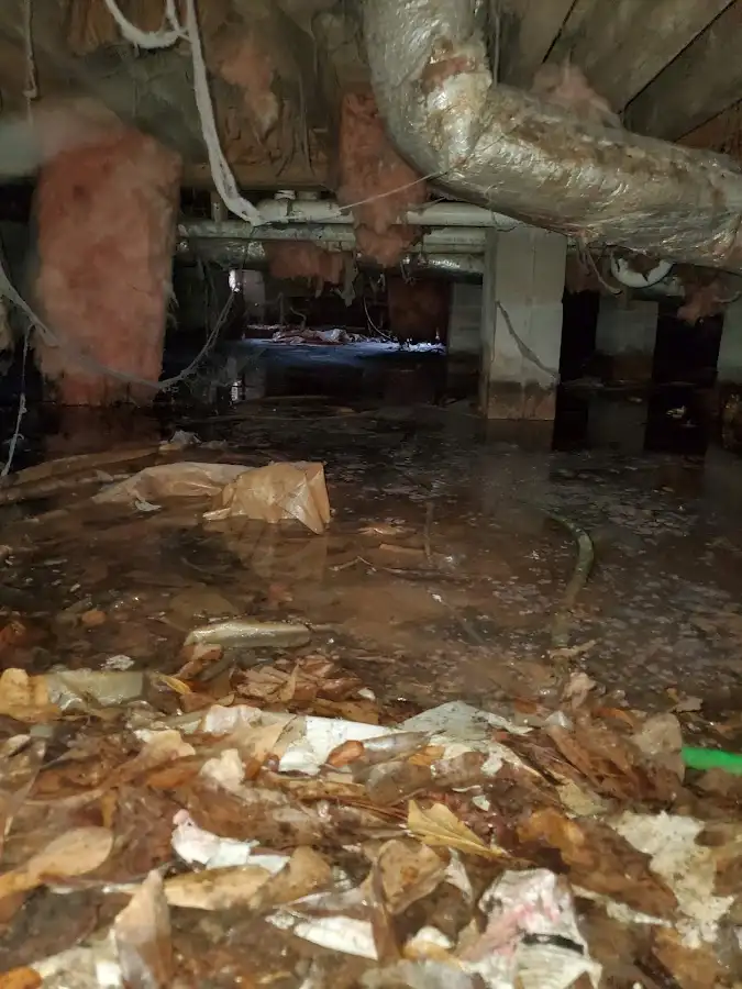 Crawl space flood assessment for Commercial Water Damage Restoration in Offutt AFB