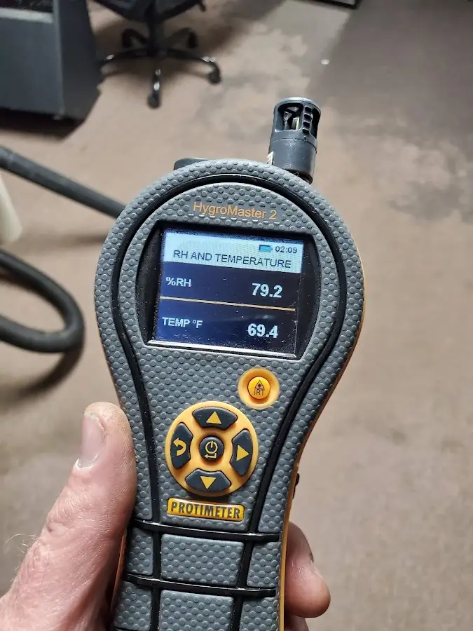Moisture meter humidity assessment for Fire & Smoke Damage Restoration in Offutt AFB